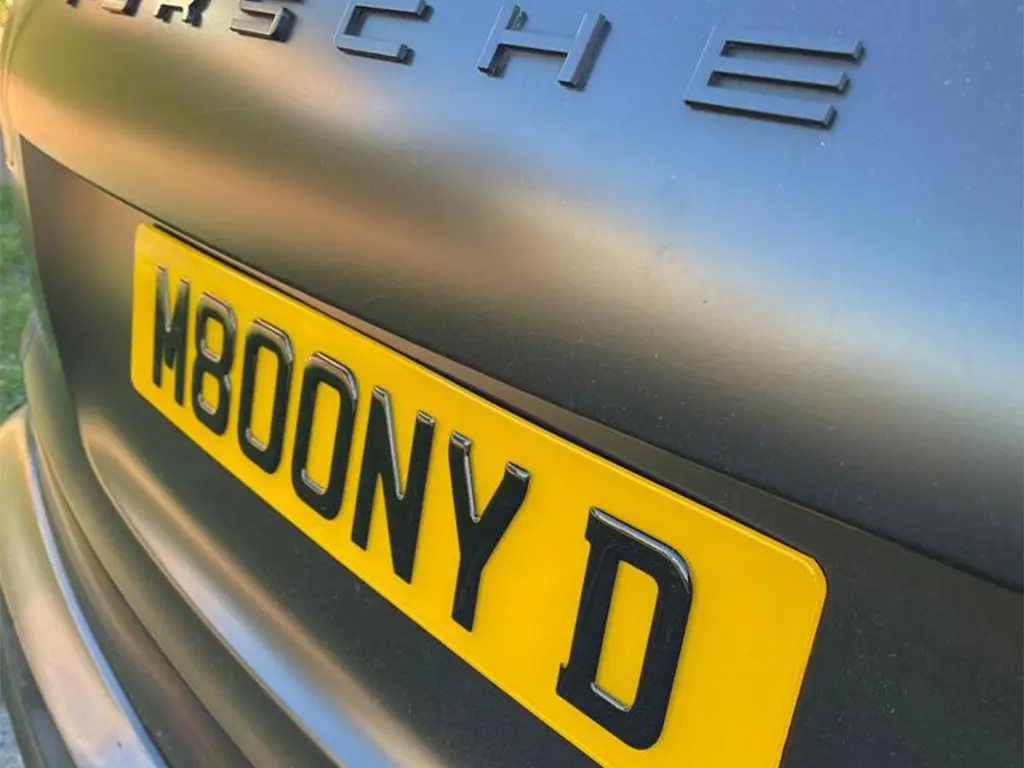 Personalised 3D Gel Number Plates - UK
