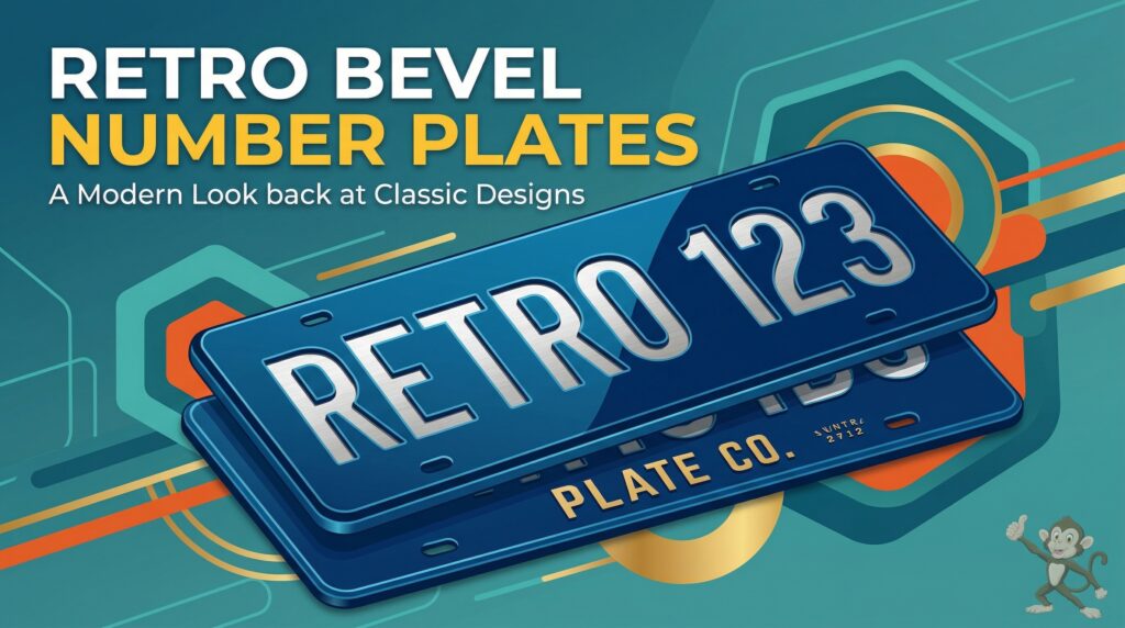 Retro Bevel Style Number Plates Guide